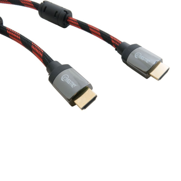 Кабель Extradigital HDMI to HDMI, 3m, v2.0, 28 AWG, Gold, Nylon, 2xFerrites